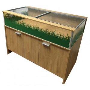 Viv Exotic Dlx Large Tortoise Table And Cabinet - Oak (3ft 9" W X 2ft D X 3ft H)
