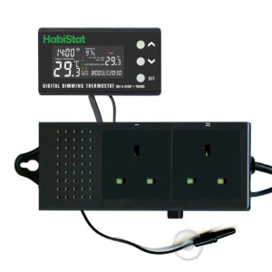 Habistat Digital Dimming Thermostat Day/night Timers (600w) - Dual Timed Circuits